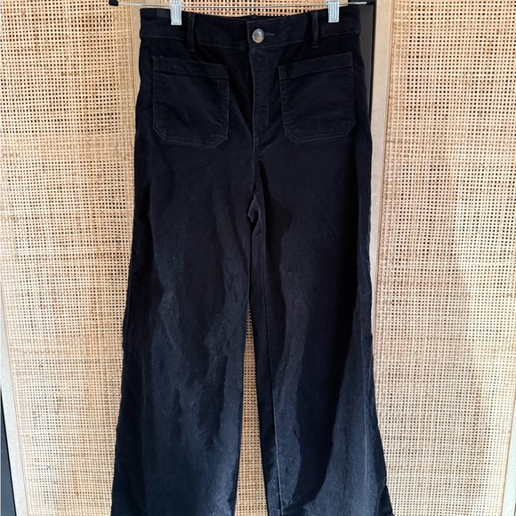 LOFT Pants - LOFT Black Wide Leg Corduroy Trousers